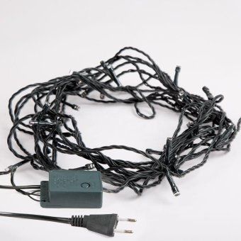 гирлянда светодиодная "твинкл лайт" 6м 40led бел. 5.1вт 220-240в ip20 с контроллером 8 режимов провод пвх темн. зел. neon-night 303-025 от магазина Штепсель и батарейка. - фото_8