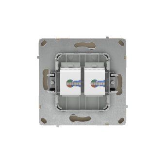 розетка компьютерная 2-м kant rj45 кат.6a без шторки ванильн. марципан dkc 7015674 от магазина Штепсель и батарейка. - фото_3