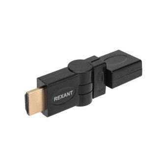 переходник штекер hdmi - гнездо hdmi поворотный rexant 17-6813 от магазина Штепсель и батарейка. - фото_2