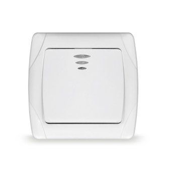 выключатель 1-кл. сп маргарита 10а ip20 с подсветкой бел. universal м0121 от магазина Штепсель и батарейка.