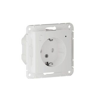 розетка atlasdesign smart 16а l+n с заземл. защ. шторки zigbee механизм бел. se atn000145z от магазина Штепсель и батарейка. - фото_10
