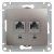 розетка компьютерная 2-м glossa rj45 кат.5e механизм платина se gsl001285kk от магазина Штепсель и батарейка.
