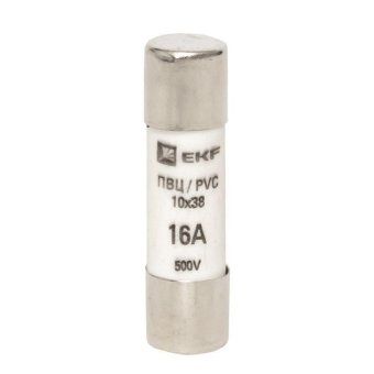 вставка плавкая цилиндрическая пвц 10х38 16а ekf pvc-10x38-16 от магазина Штепсель и батарейка. - фото_2