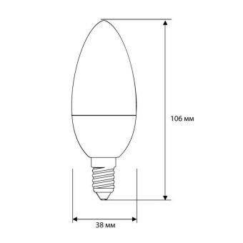 лампа светодиодная led8-c35/830/e14 8вт свеча 3000к тепл. бел. e14 720лм 170-265в camelion 12385 от магазина Штепсель и батарейка. - фото_2