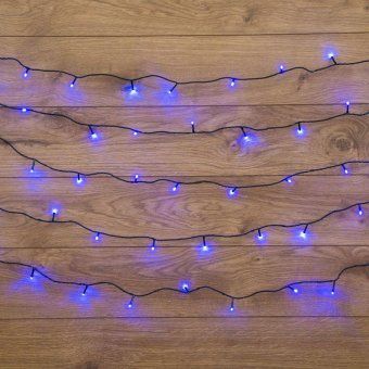 гирлянда светодиодная "твинкл лайт" 4м 25led син. 4.8вт 220-240в ip20 с контроллером 8 режимов провод пвх темн. зел. neon-night 303-013 от магазина Штепсель и батарейка. - фото_4