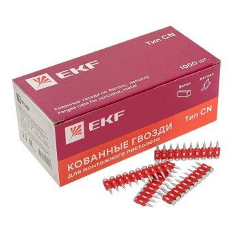 гвозди кованые для монтажного пистолета по бетону металлу bullet type d3мм дл.17мм цинкование (уп.1000шт) expert ekf cpn-3017bp от магазина Штепсель и батарейка. - фото_9