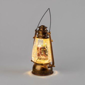 фонарь декоративный санта клаус 1led тепл. бел. 1.5вт ip20 эффект снегопада с подсветкой neon-night 501-066 от магазина Штепсель и батарейка.