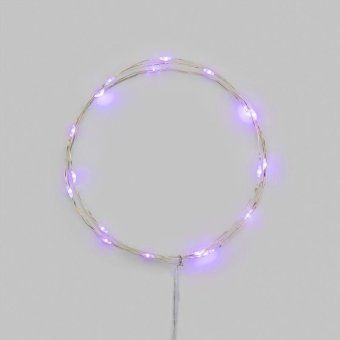 гирлянда светодиодная роса 2м 20 led фиолет. ip20 2хаа (в комплект не входят) neon-night 302-057 от магазина Штепсель и батарейка.