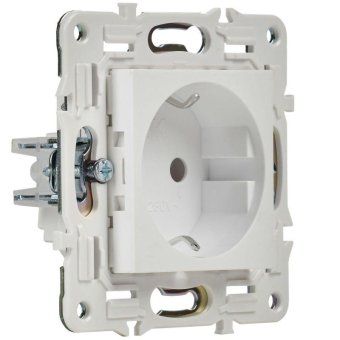 розетка skandy 16а с заземл. без защ. шторок sk-r05w арктич. бел. iek sk-r11-16-k01 от магазина Штепсель и батарейка. - фото_3