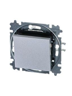 выключатель кнопочный 1-кл. сп levit ip20 серебр./дым. черн. abb 2chh599145a6070 от магазина Штепсель и батарейка.