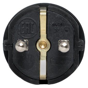 вилка прямая 16а 2p+pe 230в ip44 каучук proxima ekf rps-011-16-230-44-r от магазина Штепсель и батарейка. - фото_3