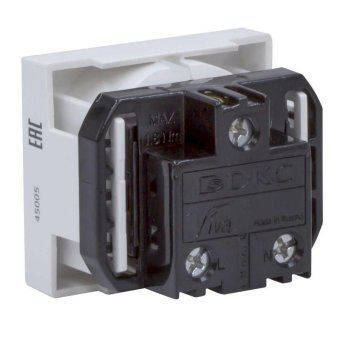 розетка 1-м 2мод. viva 16а ip20 2p+e с заземл. защ. шторки бел. dkc 45005 от магазина Штепсель и батарейка. - фото_4