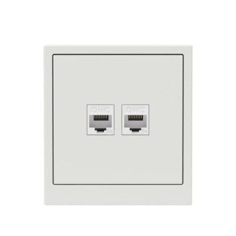 розетка компьютерная 2-м kant rj45 кат.5e без шторки бел. песок dkc 7010664 от магазина Штепсель и батарейка. - фото_6