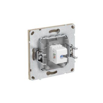 розетка компьютерная 1-м kant rj45 кат.5e без шторки ванильн. марципан dkc 7015663 от магазина Штепсель и батарейка. - фото_5