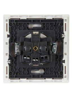 розетка сп forte&piano fp216 16а с заземл. без защ. шторок винт. крепл. бел. iek fp-r11-16-k01 от магазина Штепсель и батарейка. - фото_3