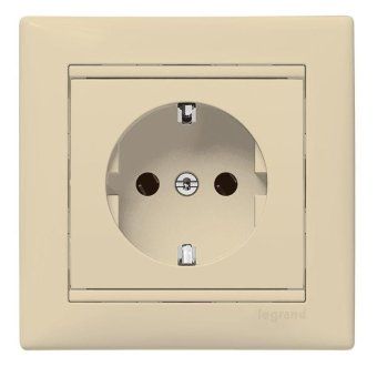 розетка 1-м сп valena 16а ip21 230/250в 2p+e с заземл. защ. шторки на винтах механизм сл. кость leg 774321 от магазина Штепсель и батарейка. - фото_6