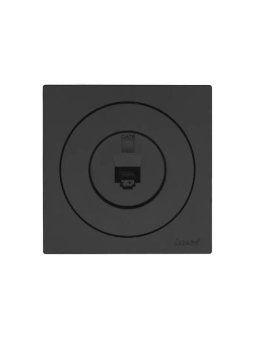 розетка компьютерная сп osen rj45 кат.6 механизм черн. бархат lezard 743-4288-140 от магазина Штепсель и батарейка. - фото_3