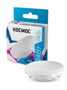лампа светодиодная 14вт gx53 4500к 220в космос lksm_led14wgx5345c от магазина Штепсель и батарейка.