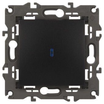 выключатель 1-кл. сп elegance 14-1102-05 10а ip20 250в 10ax с подсветкой механизм антрацит эра б0034219 от магазина Штепсель и батарейка.
