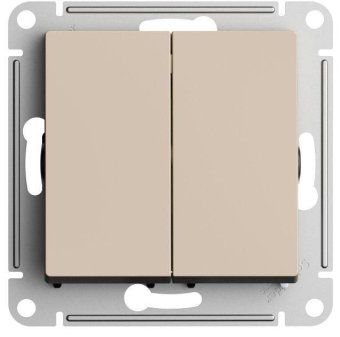 переключатель перекрестный 2-кл. atlasdesign 2хсх.7 10ах механизм песочн. se atn001273 от магазина Штепсель и батарейка.