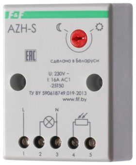 фотореле azh-s (выносной фотодатчик ip-65 монтаж на плоскость 230в 16а 1но ip20) f&f ea01.001.007 от магазина Штепсель и батарейка. - фото_3