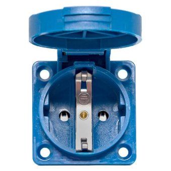розетка панельная 112 скрытая 2p+pе 16а 220в ip44 с защ. крышкой ekf ps-112-16-220 от магазина Штепсель и батарейка. - фото_7