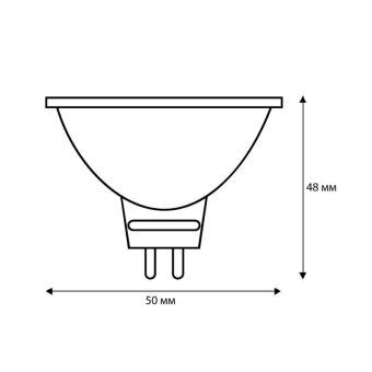 лампа светодиодная led7 jcdr/830/gu5.3 7вт рефлектор матовая 3000к тепл. бел. gu5.3 490лм 170-265в camelion 11656 от магазина Штепсель и батарейка. - фото_3