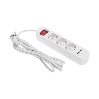 удлинитель 3х3м с заземл. standard 2хusb 3х1кв.мм с выкл. бел. rexant 13-4016 от магазина Штепсель и батарейка. - фото_2