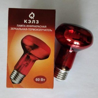 лампа-термоизлучатель икзк 230-60вт r63 e27 (50) кэлз 8105041 от магазина Штепсель и батарейка. - фото_2