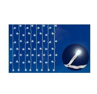 гирлянда занавес светодиод. uld-c1515-160/dta white ip20 с контроллером 160led 1.5х1.5м прозр. бел. uniel 06738 от магазина Штепсель и батарейка.