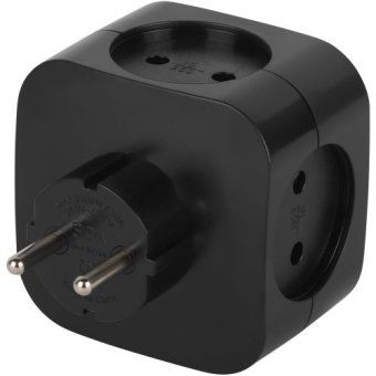 разветвитель 4-м sp-4-3usbac-b + 3 usb a+c со шторками 10а чер. эра б0069084 от магазина Штепсель и батарейка. - фото_5