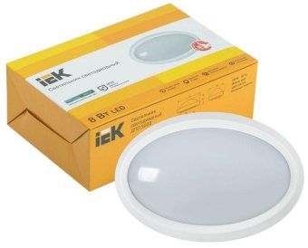 светильник светодиодный дпо 5020 8вт 4000к ip65 овал бел. iek ldpo0-5020-08-4000-k01 от магазина Штепсель и батарейка. - фото_2