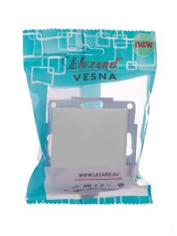 выключатель 1-кл. сп vesna механизм бел. lezard 742-0288-100 от магазина Штепсель и батарейка.