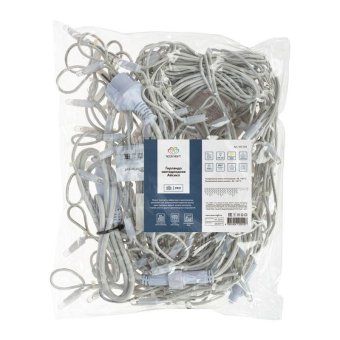 гирлянда светодиодная "айсикл" (бахрома) 4х0.6м 128led тепл. бел. 10вт 230в ip67 эффект мерцания провод каучук бел. (нужен шнур питания 315-001) neon-night 255-356 от магазина Штепсель и батарейка. - фото_4