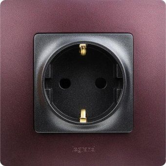 розетка 1-м сп etika 16а ip31 250в 2p+e с заземл. защ. шторки немецк. стандарт винтов. клеммы механизм антрацит leg 672622 от магазина Штепсель и батарейка. - фото_7