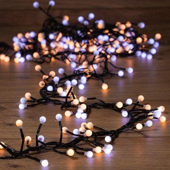 гирлянда светодиодная "мишура led" 3м 288led бел./тепл. бел. 18вт 220-240в ip20 провод пвх темн. зел. neon-night 303-608 от магазина Штепсель и батарейка. - фото_8