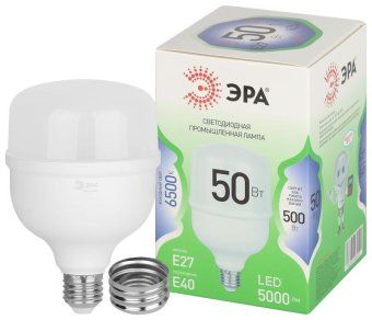 лампа светодиодная green line power t100-50w-865-e27/e40 gl 50вт колокол 6500к свет холод. e27/e40 эра б0067036 от магазина Штепсель и батарейка.