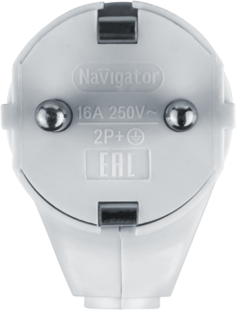 вилка угловая 61 362 nca-pl04-16a-e-wh с заземл. бел. navigator 61362 от магазина Штепсель и батарейка. - фото_2