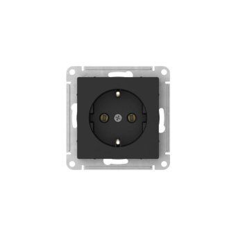 розетка atlasdesign 16а с заземл. быстрозажим. клем. механизм карбон se atn001043s от магазина Штепсель и батарейка. - фото_5