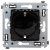 розетка 1-м сп 2мод. avanti "черный квадрат" 16а ip20 2p+e защ. шторки черн. dkc 4402003 от магазина Штепсель и батарейка.
