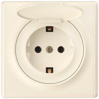 розетка 1-м сп florence 16а ip20 с заземл. с крышкой винтов. клеммы механизм беж. (1e10501301) onekeyelectro 2172791 от магазина Штепсель и батарейка. - фото_2