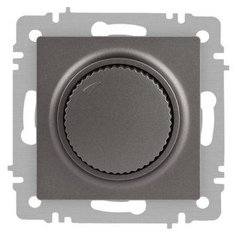 светорегулятор accent 6-401-09 поворотный 600вт 230в ip20 су титан intro б0063685 от магазина Штепсель и батарейка.