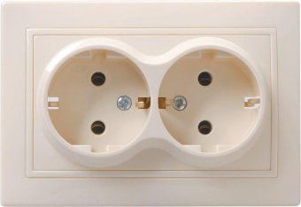 розетка 2-м сп кварта рс12-3-ккм 16а ip20 с заземл. без защ. шторок крем. iek erk24-k33-16-dm от магазина Штепсель и батарейка.