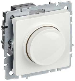 светорегулятор сп brite пов-наж. 600вт сс10-1-0-брб механизм бел. iek br-d20-0600-k01 от магазина Штепсель и батарейка.