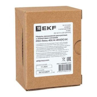 модуль расширения дискретных и аналоговых сигналов pro-relay 4di/ai 4do(r) dc ekf prl-e-4diai4do-r-dc от магазина Штепсель и батарейка. - фото_4