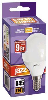 лампа светодиодная pled-sp 9вт g45 шар 3000к тепл. бел. e14 820лм 230в jazzway 2859570a от магазина Штепсель и батарейка. - фото_2