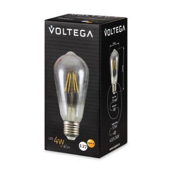 лампа светодиодная loft led st64 4вт 3000к e27 voltega 8512 от магазина Штепсель и батарейка. - фото_7