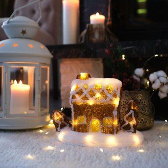 фигура светодиодная акриловая "пряничный домик" 26х15.5х20см 30led 3хаа (не в комплекте) neon-night 513-324 от магазина Штепсель и батарейка. - фото_4