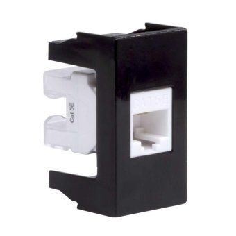 розетка компьютерная 1-м 1мод. viva rj45 кат.5e черн. dkc 45238 от магазина Штепсель и батарейка. - фото_2