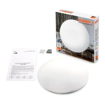 светильник светодиодный декоративный ppb starway-2 24вт 4000к ip20 d260х55 настенно-потолочный бытовой jazzway 5025479 от магазина Штепсель и батарейка. - фото_8